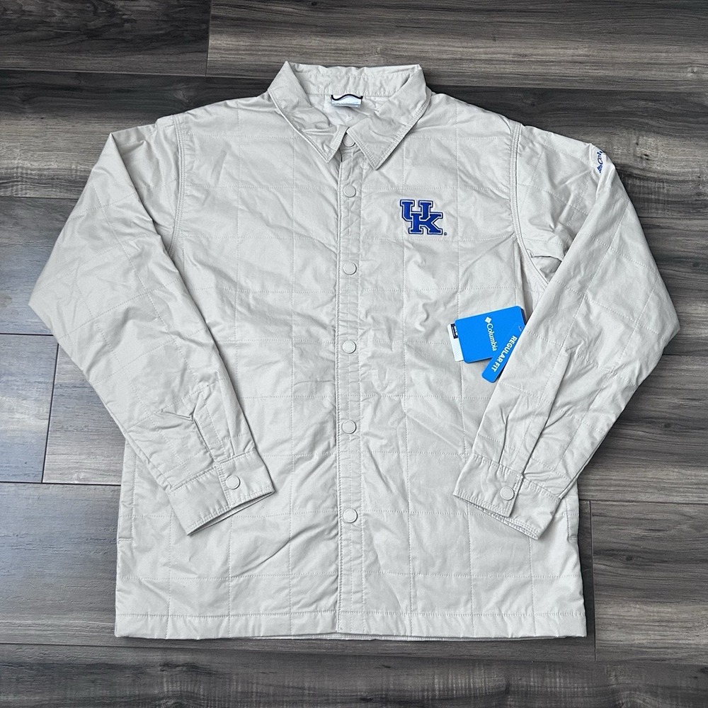 Columbia Kentucky Wildcats Campus Roam Quilted Shirt Jacket Men's Size Medium